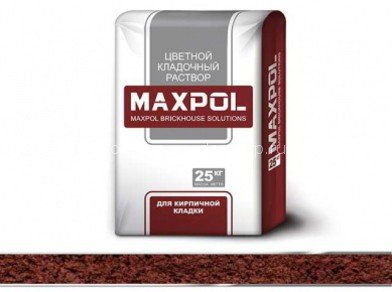 Кладочный раствор Maxpol Темно-коричневый крупная фракция 25 кг.